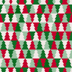 Christmas tree seamless pattern - 96882548
