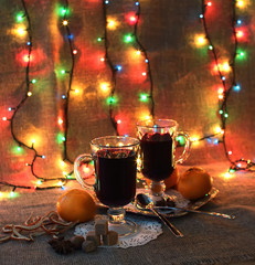 Hot mulled wine for two one evening..