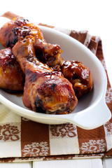 Roasted chicken drumsticks