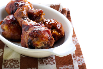 Roasted chicken drumsticks