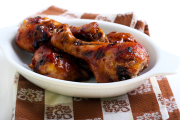 Roasted chicken drumsticks