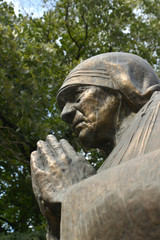 monument of mother teresa in skopje, macedonia