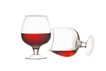 Glasses with whisky
