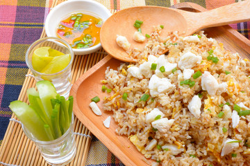 Crab Fried Rice - Fried rice thai style Asia Thailand
