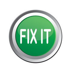 Fix It Button Isolated on White