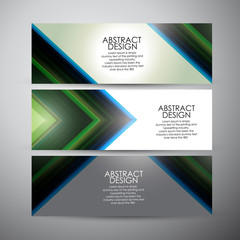 Vector banners set background. 