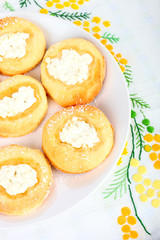 Hefeteilchen mit Quark