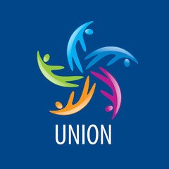 Naklejka na ściany i meble logo union people