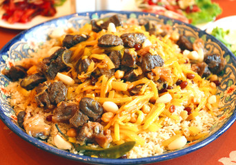 Uzbek pilaf in Samarkand