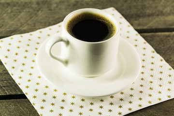 Black coffee cup