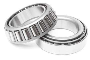 roller-bearing open and closed on a white background