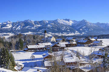 Ofterschwang und die Allgäuer Alpen