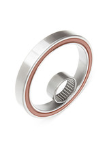 roller-bearing open and closed on a white background