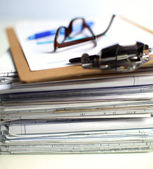 File Stack, file folder with white background