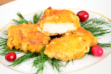 Breaded Chicken Fillet with Herbs and Cranberries