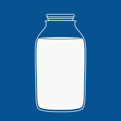 Milk or juice bottle.