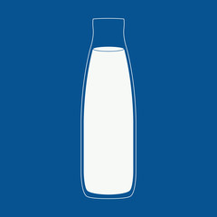 Milk bottle illustration.