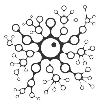Cell division concept illustration