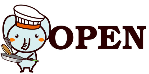 OPEN,CLOSEDを知らせる動物シリーズ