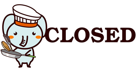 OPEN,CLOSEDを知らせる動物シリーズ