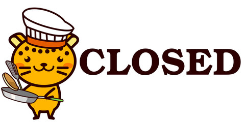 OPEN,CLOSEDを知らせる動物シリーズ