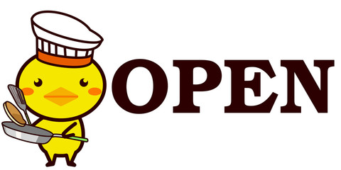 OPEN,CLOSEDを知らせる動物シリーズ