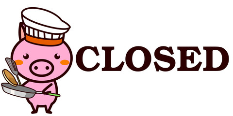 OPEN,CLOSEDを知らせる動物シリーズ