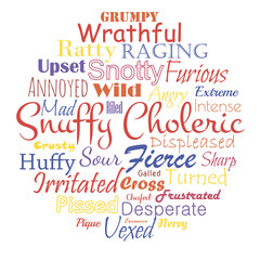 Choleric tag cloud