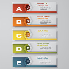 Design clean number banners template/graphic or website layout. Vector.