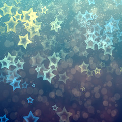 Abstract stars from bokeh background