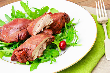Healthy and Diet Food: Boiled Chicken in Onion Skins