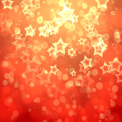 Abstract stars from bokeh background