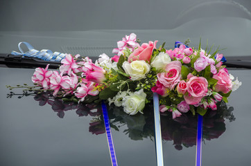 Wedding car decoration