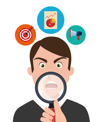 Digital marketing and advertising icons