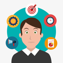 Digital marketing and advertising icons