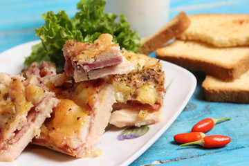 Casserole with cheese