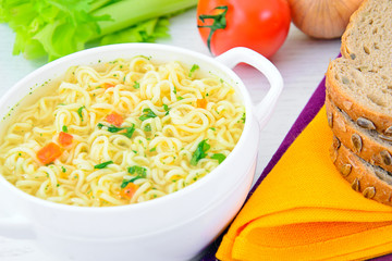 Chicken Soup with Noodles