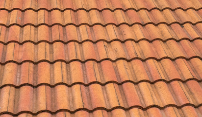 Grunge Orange Corrugated Roof Tile