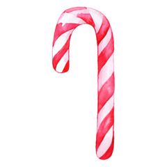 Christmas sweet peppermint cinnamon candy cane lollipop pink white isolated