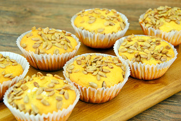 Cupcakes with Sunflower Seeds