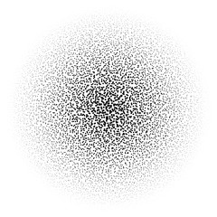 Circle Dot Banner. Noisy Round concept. Vintage Background. Vector Illustration