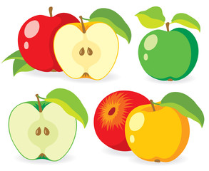 Various fresh apples
