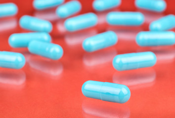 Blue capsules