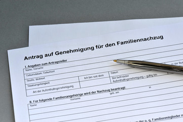 Familiennachzug, Antrag, Familienzusammenführung, Zuwanderung, Integration, Asyl, Asylanten,...