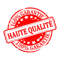 Scratched round red stamp with the word - high quality - vector svg