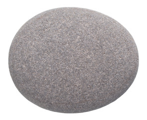 rounded pebble isolated on white background - 96903964