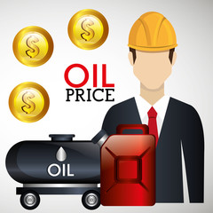 Petroleum and oil industry prices graphic design