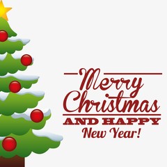 happy merry christmas design 