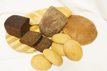 The bread on the table