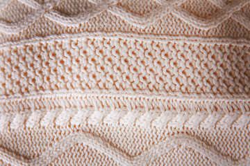 Knitting pattern closeup